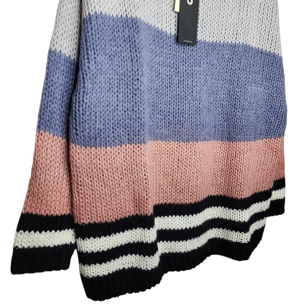Lucky Brand NWT Women's Pastel Colorblock Sweater Size 2XL Wool‎ Blend - Picture 8 of 10